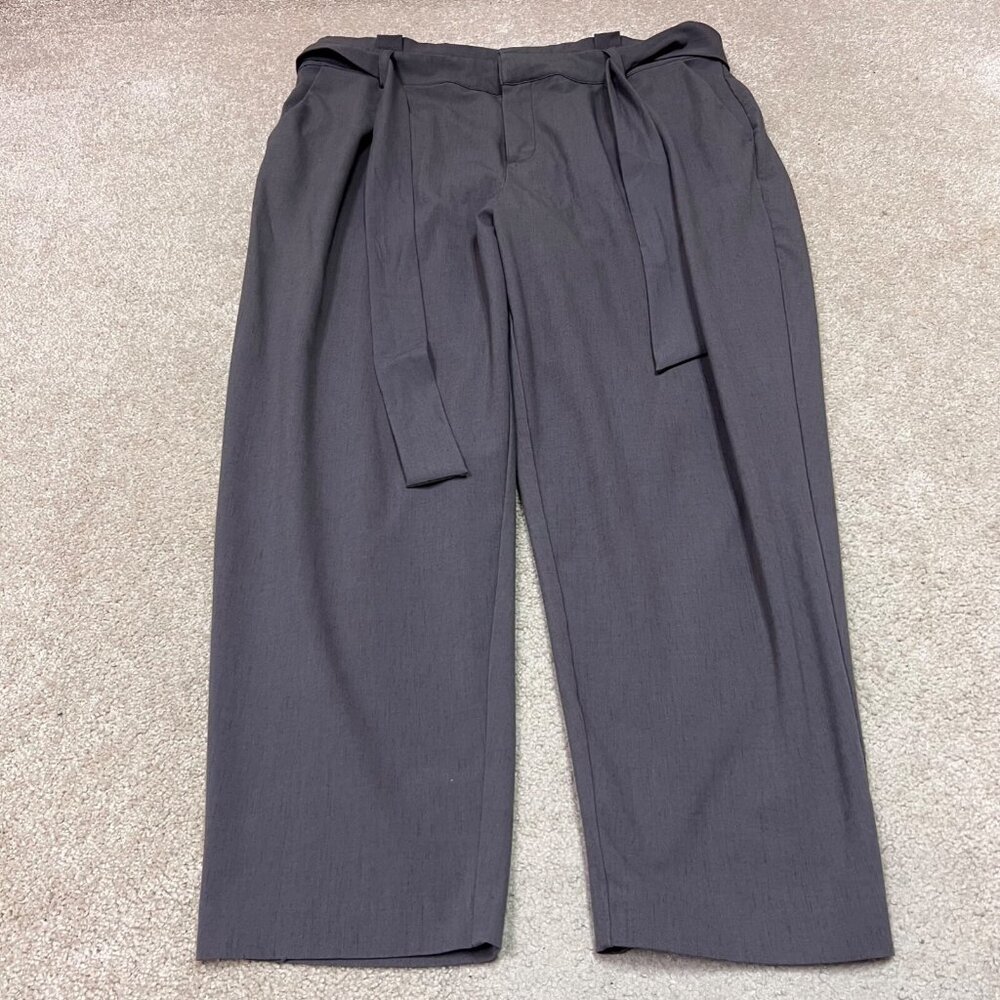 torrid Black Straight Leg Tie-Waist Pants